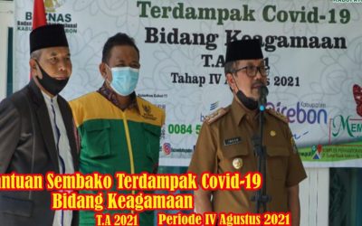 Bantuan Sembako Terdampak Covid-19 Bidang Keagamaan Tahap IV T.A 2021