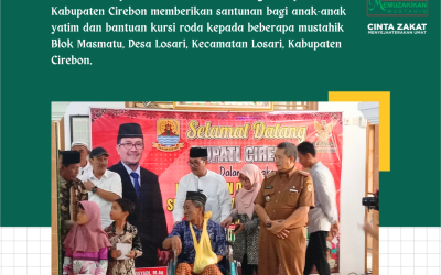 “Berkumpul di bawah payung kebaikan: BAZNAS Kabupaten Cirebon bersama dengan Bupati Kabupaten Cirebon berbagi kebahagiaan kepada anak yatim dan mustahik”