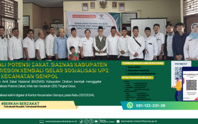 Gali Potensi Zakat, BAZNAS Kabupaten Cirebon Kembali Gelar Sosialisasi UPZ di Kecamatan Gempol.