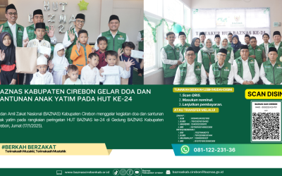 BAZNAS Kabupaten Cirebon Gelar Doa dan Santunan Anak Yatim pada HUT ke-24